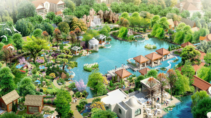 溫泉谷溫泉規(guī)劃效果圖