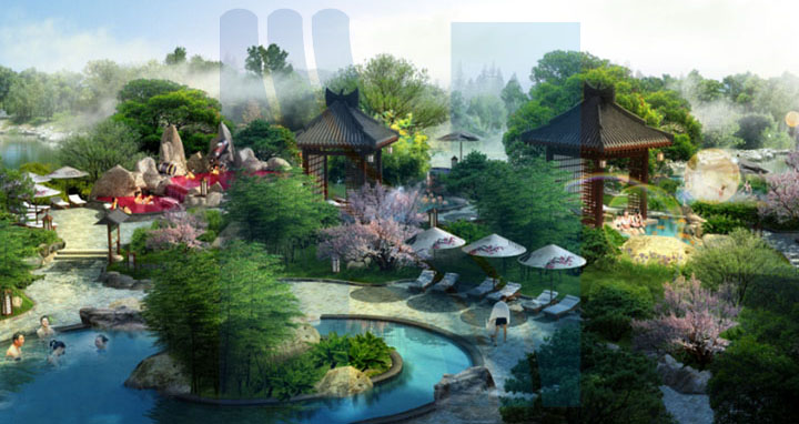 ?；◢u溫泉城日本溫泉設(shè)計(jì)效果圖