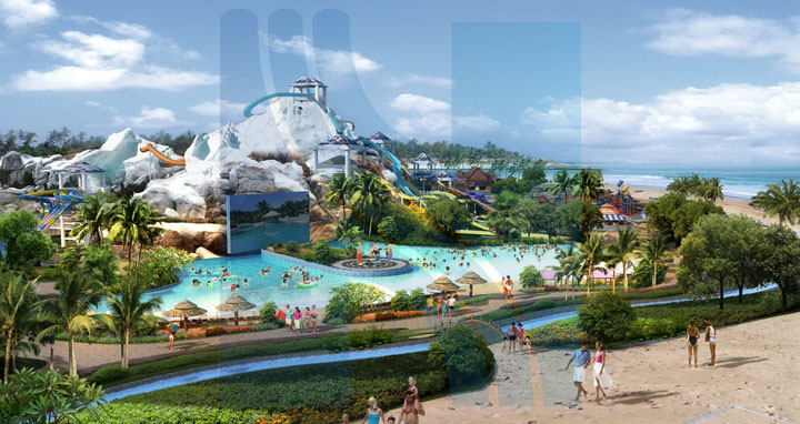 ?；◢u水上樂園海嘯狂歡區(qū)效果圖