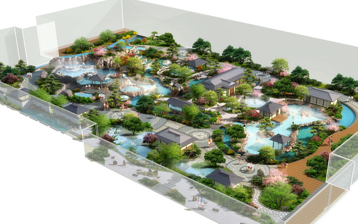 天津恒大世博中心溫泉規(guī)劃效果圖